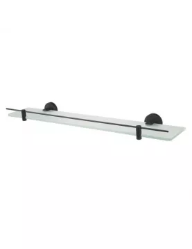 APS8911 Haceka Kosmos Shelf Glass Matt Black 60cm Matt Black