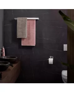 APS8967 Haceka Edge Toilet Roll Holder without Cover Chrome Chrome