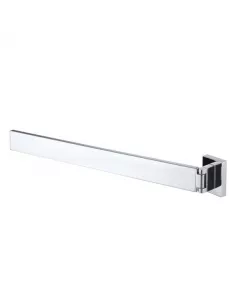 APS8974 Haceka Edge Towel Rail Single Swing Chrome 39cm Chrome
