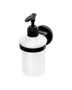 APS9010 Haceka Aspen Soap Dispenser Glass black Matt Black