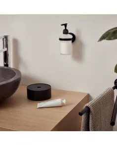 APS9010 Haceka Aspen Soap Dispenser Glass black Matt Black