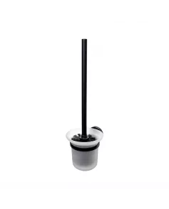 APS9011 Haceka Aspen Toilet Brush Set Glass black Matt Black