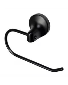 APS9013 Haceka Aspen Toilet Roll Holder without Cover black Matt Black