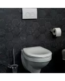 APS9016 Haceka Gio Toilet Roll Holder Chrome Chrome
