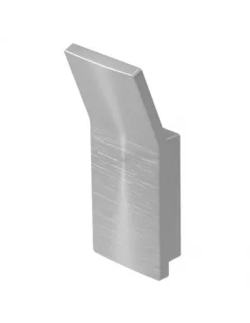 APS9027 Haceka Aline Hook Single Brushed Aluminum Brushed Aluminium