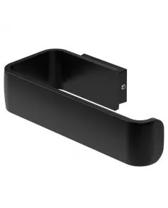 APS9036 Haceka Aline Toilet Roll Holder Black Aluminum Black