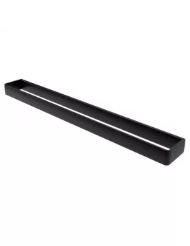 APS9043 Haceka Aline Towel Rail Single Black Aluminum 60cm Black